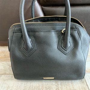Rebecca Minkoff black leather satchel handbag